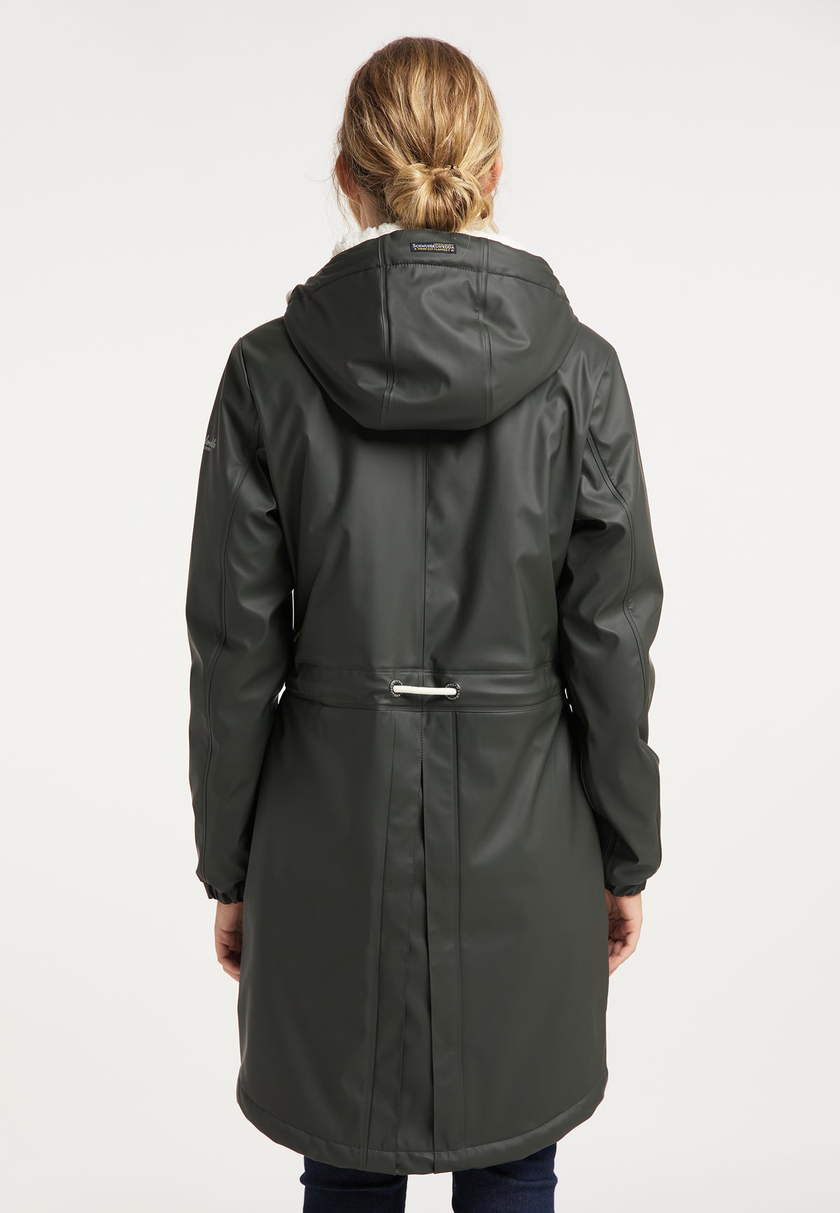 Schmuddelwedda Women's Regenmantel mit Teddyfutter