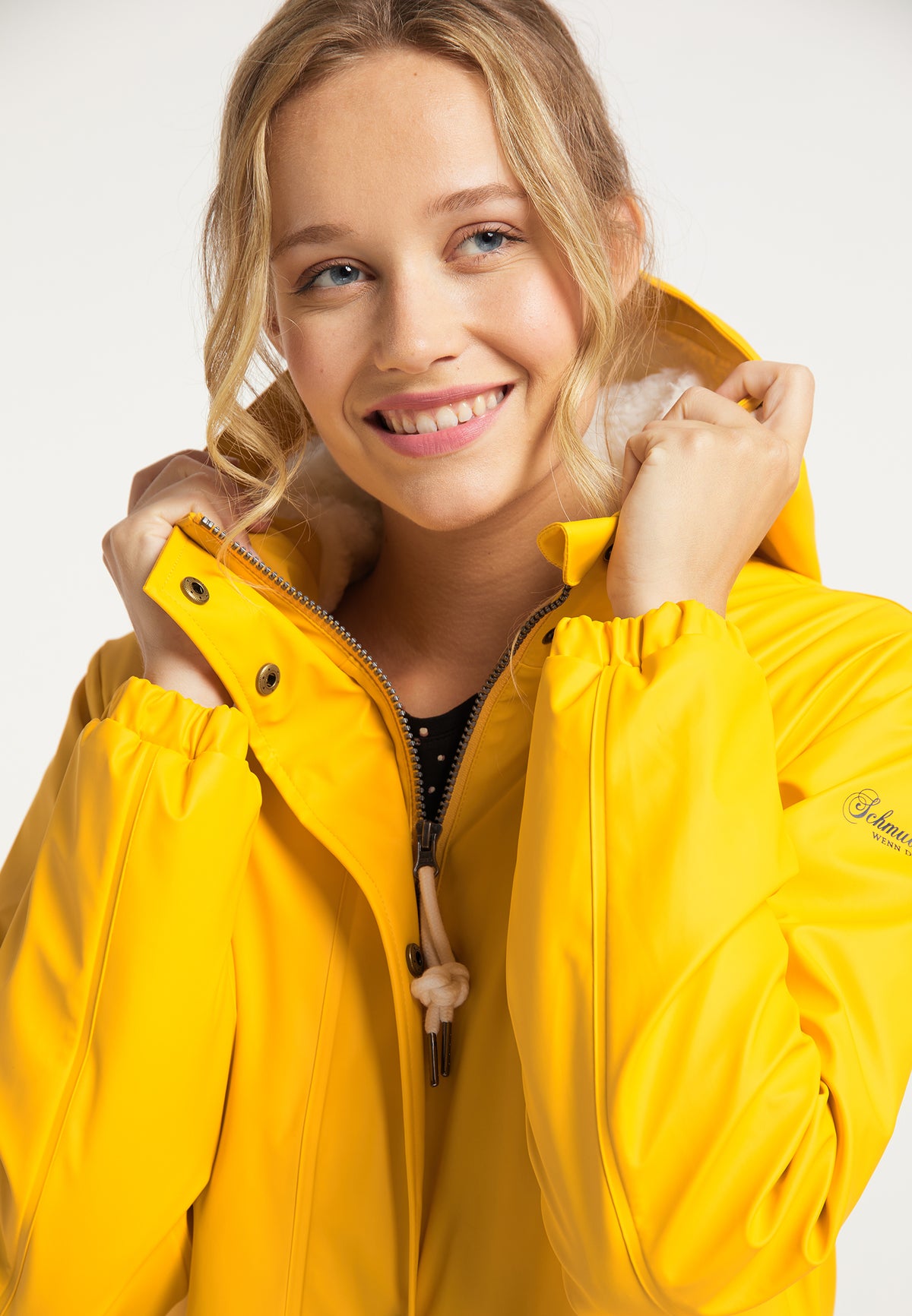 Schmuddelwedda Women's Regenmantel mit Teddyfutter