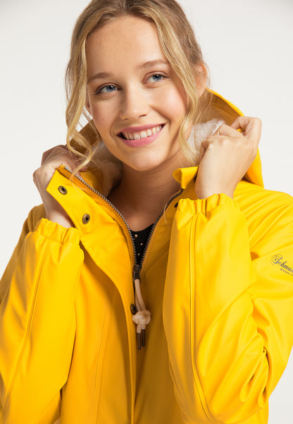 Schmuddelwedda Women's Regenmantel mit Teddyfutter