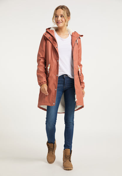 Schmuddelwedda Women's Regenmantel mit Teddyfutter