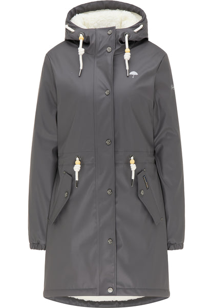 Schmuddelwedda Women's Regenmantel mit Teddyfutter