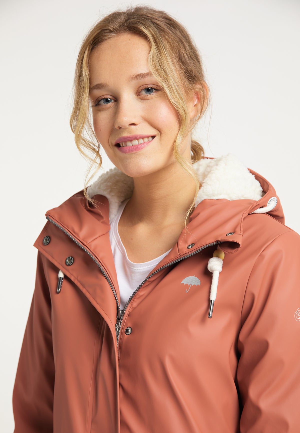 Schmuddelwedda Women's Regenmantel mit Teddyfutter