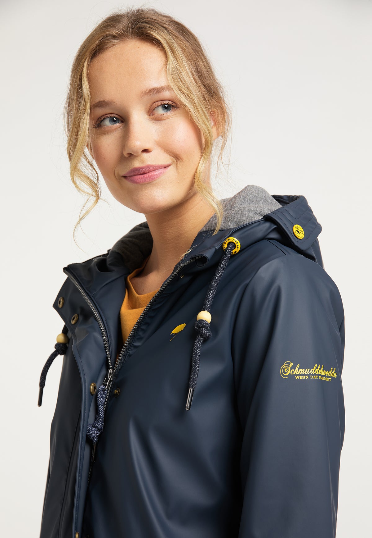 Schmuddelwedda Damen Wattierte Regenjacke