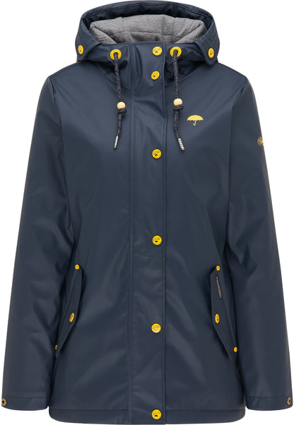 Schmuddelwedda Damen Wattierte Regenjacke