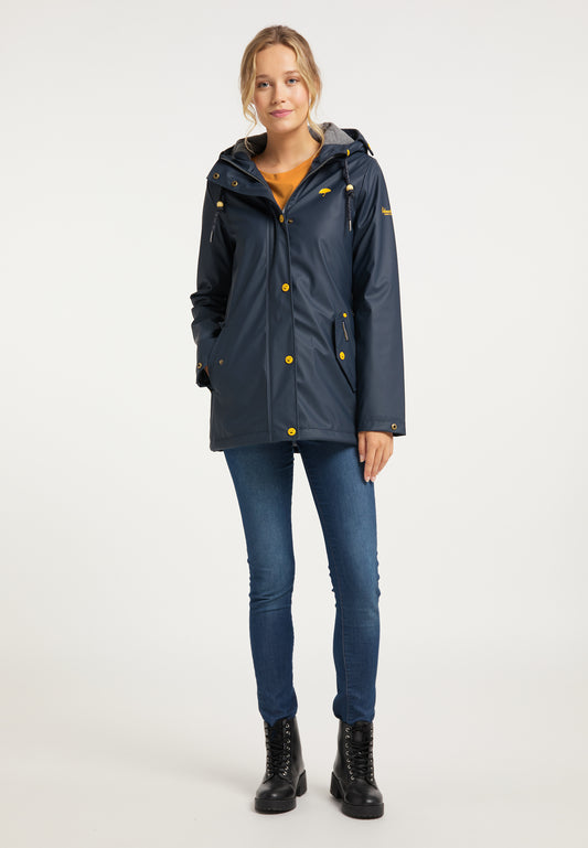 Schmuddelwedda Damen Wattierte Regenjacke