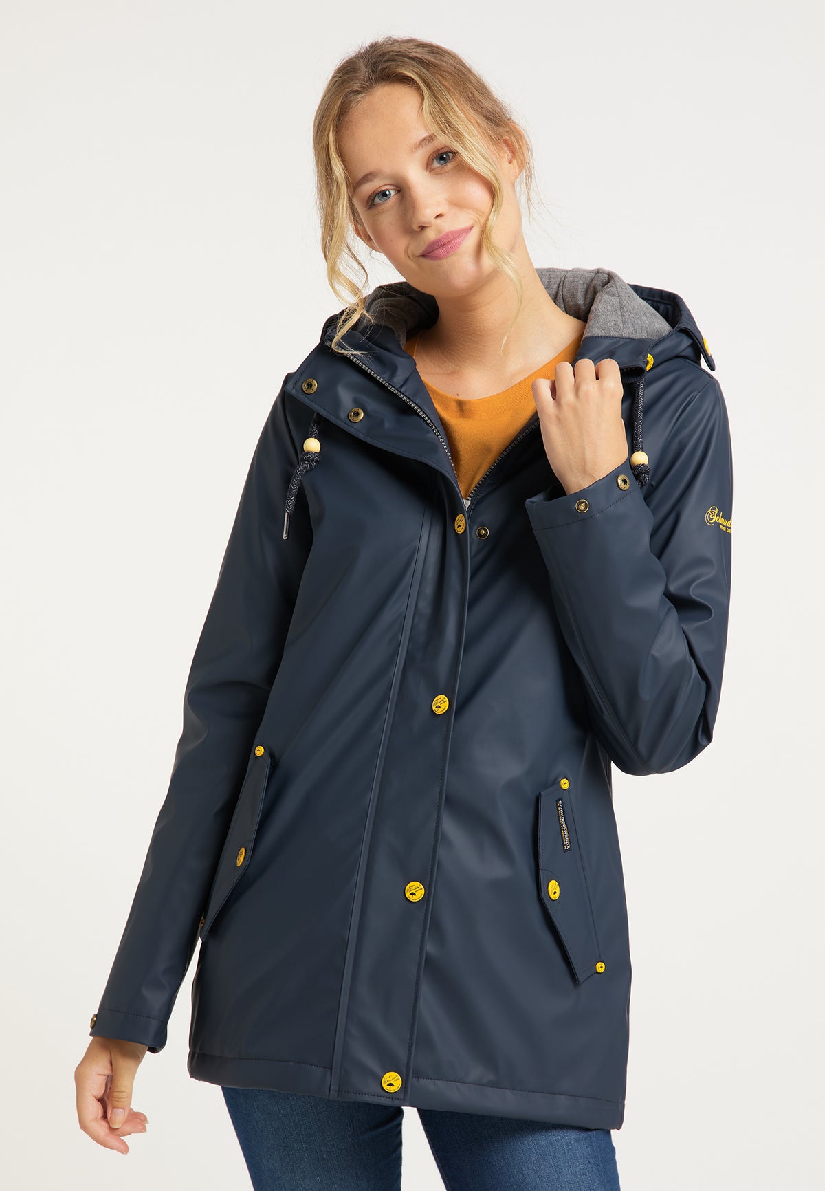 Schmuddelwedda Damen Wattierte Regenjacke