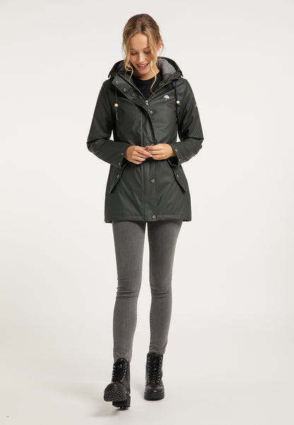 Schmuddelwedda Damen Wattierte Regenjacke