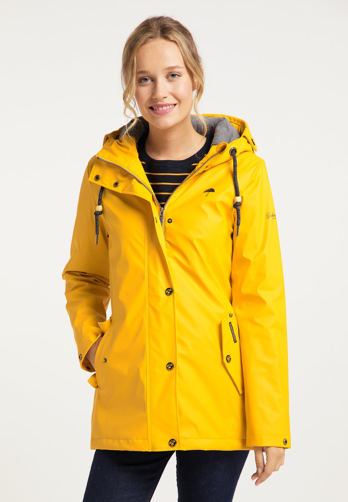 Schmuddelwedda Damen Wattierte Regenjacke