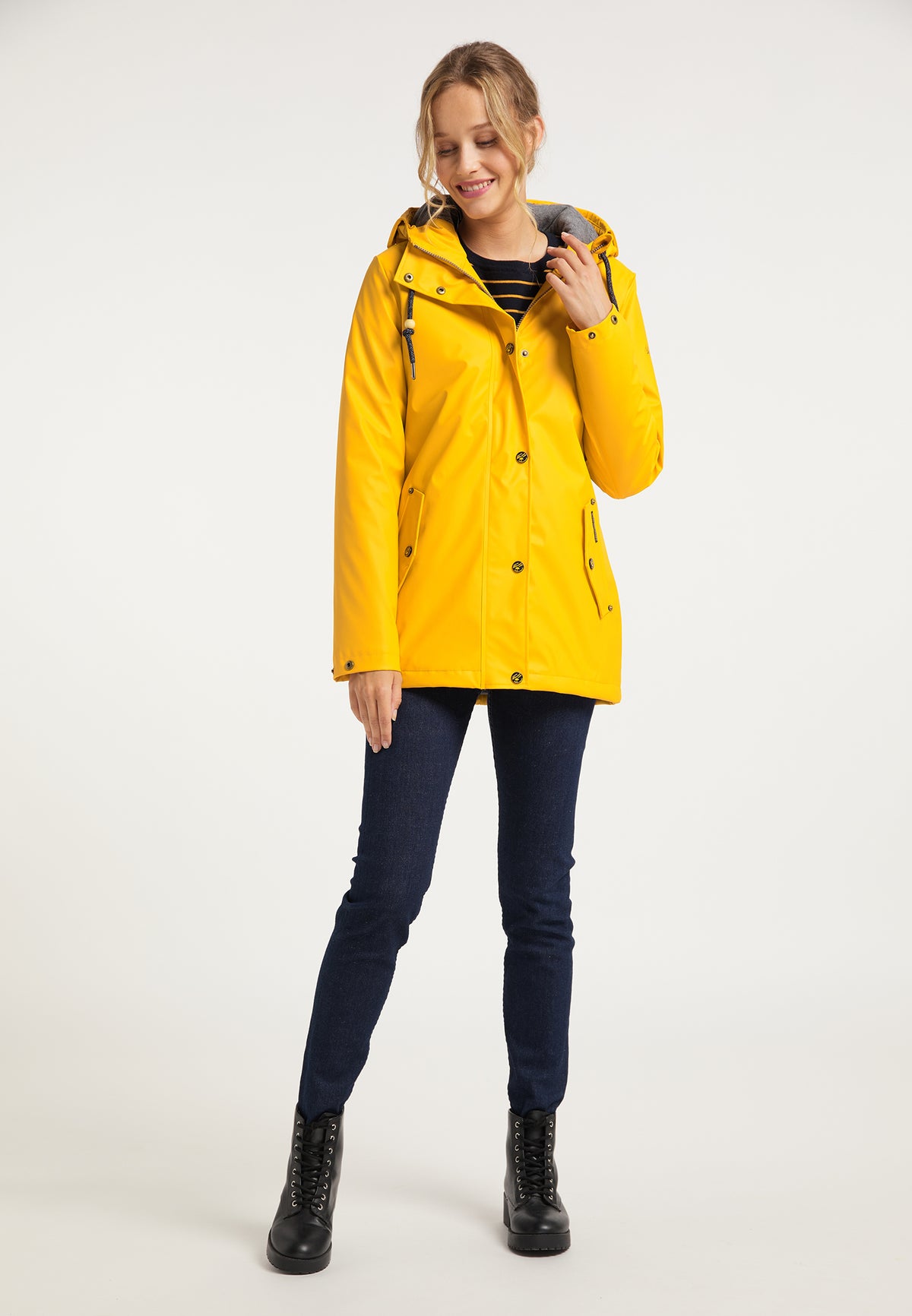 Schmuddelwedda Damen Wattierte Regenjacke