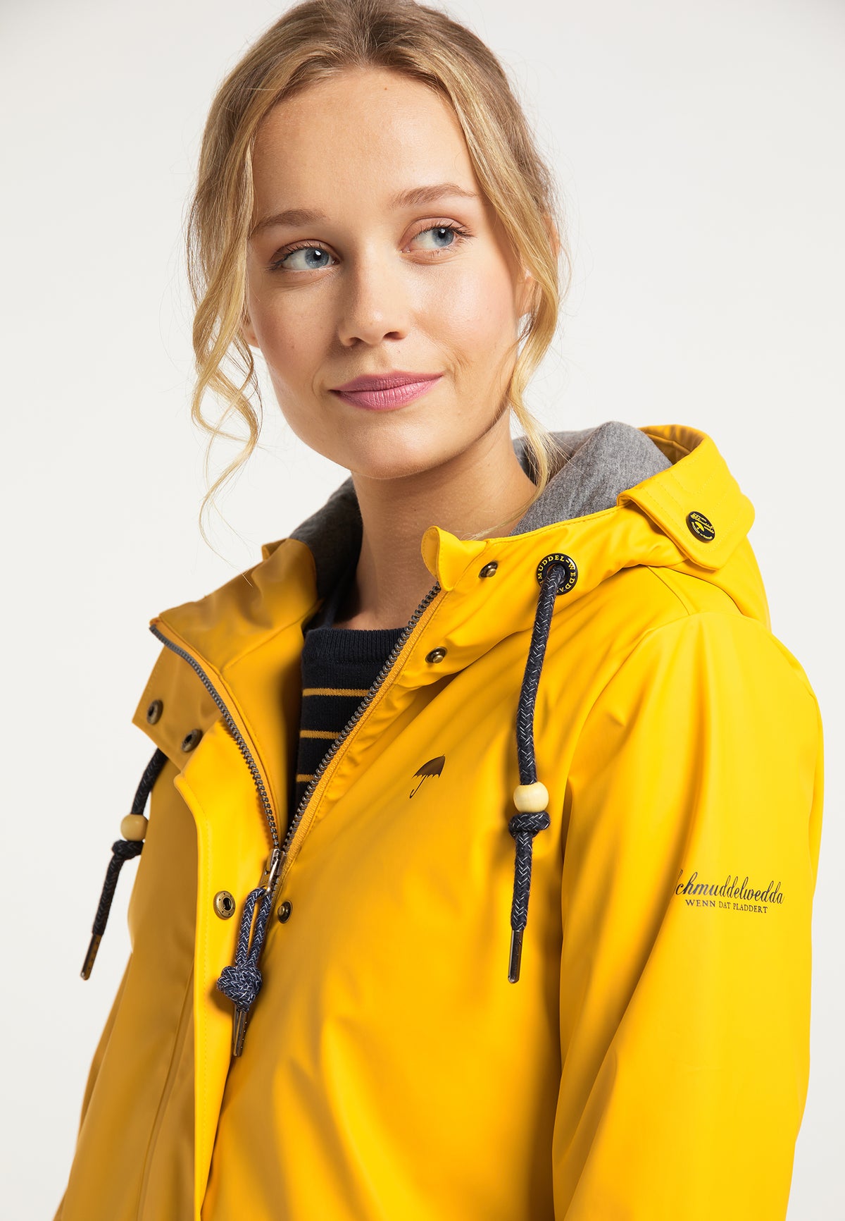 Schmuddelwedda Damen Wattierte Regenjacke