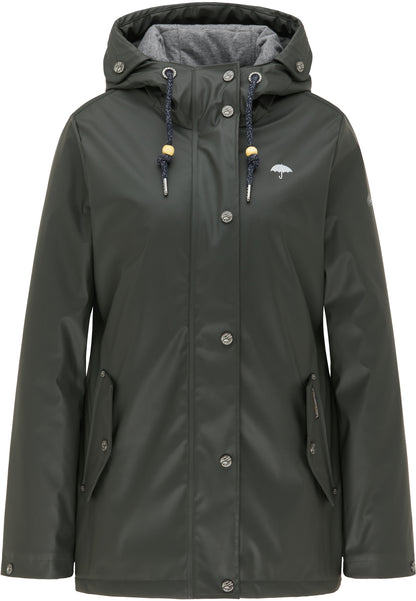 Schmuddelwedda Damen Wattierte Regenjacke