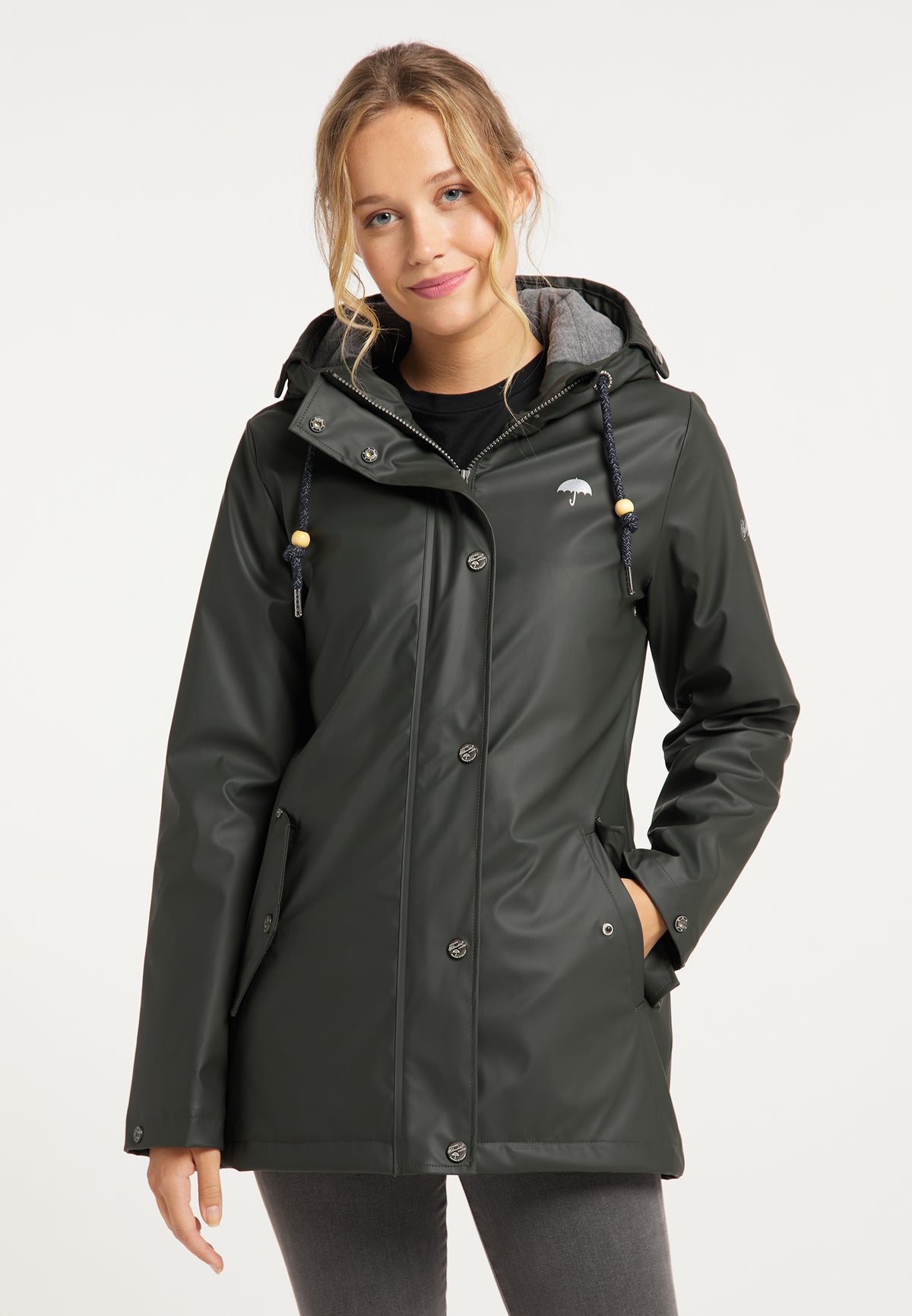 Schmuddelwedda Damen Wattierte Regenjacke