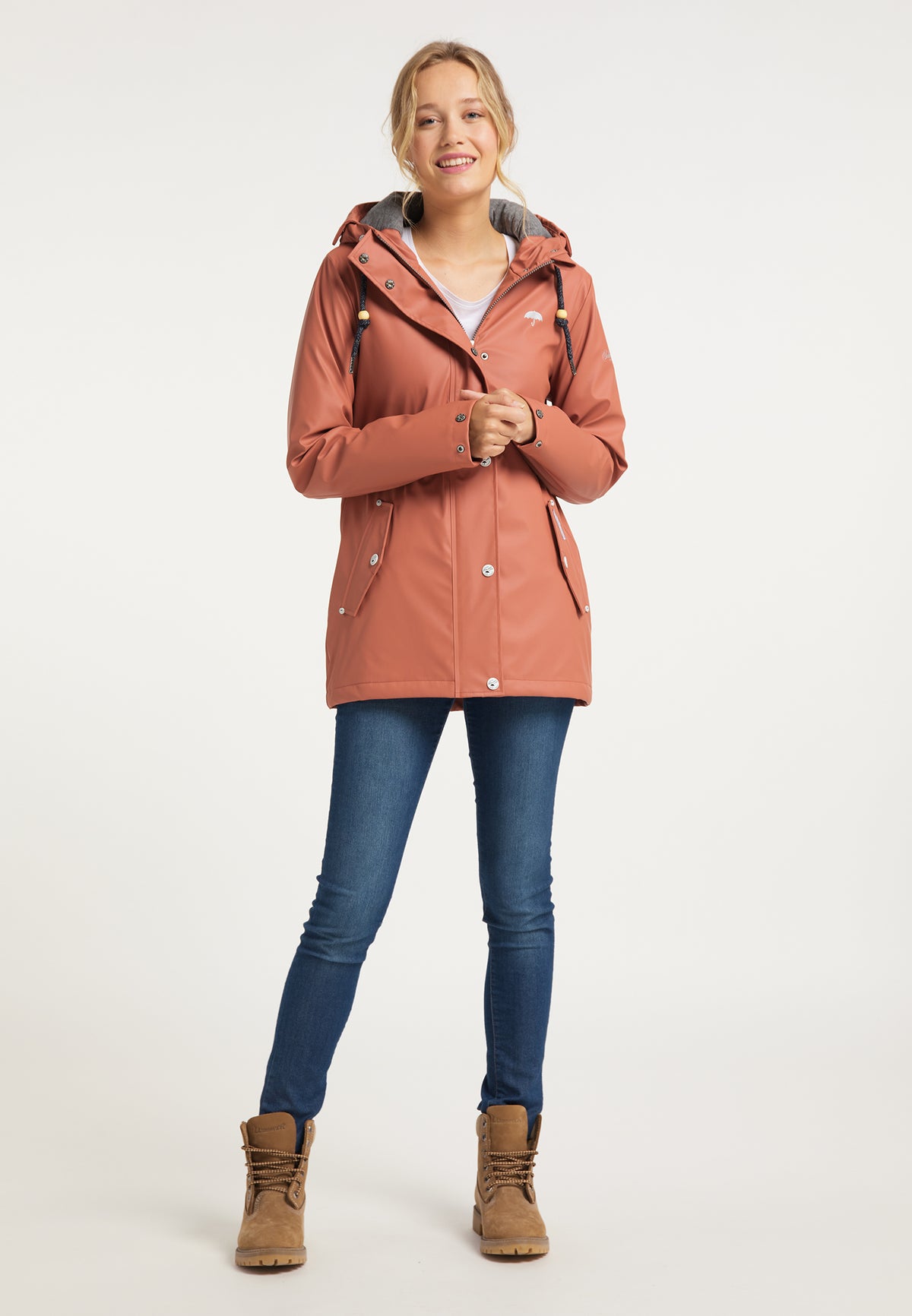 Schmuddelwedda Damen Wattierte Regenjacke
