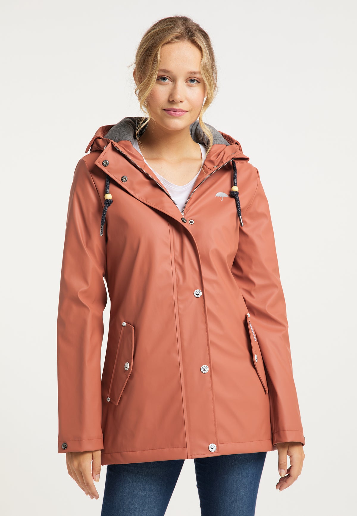 Schmuddelwedda Damen Wattierte Regenjacke