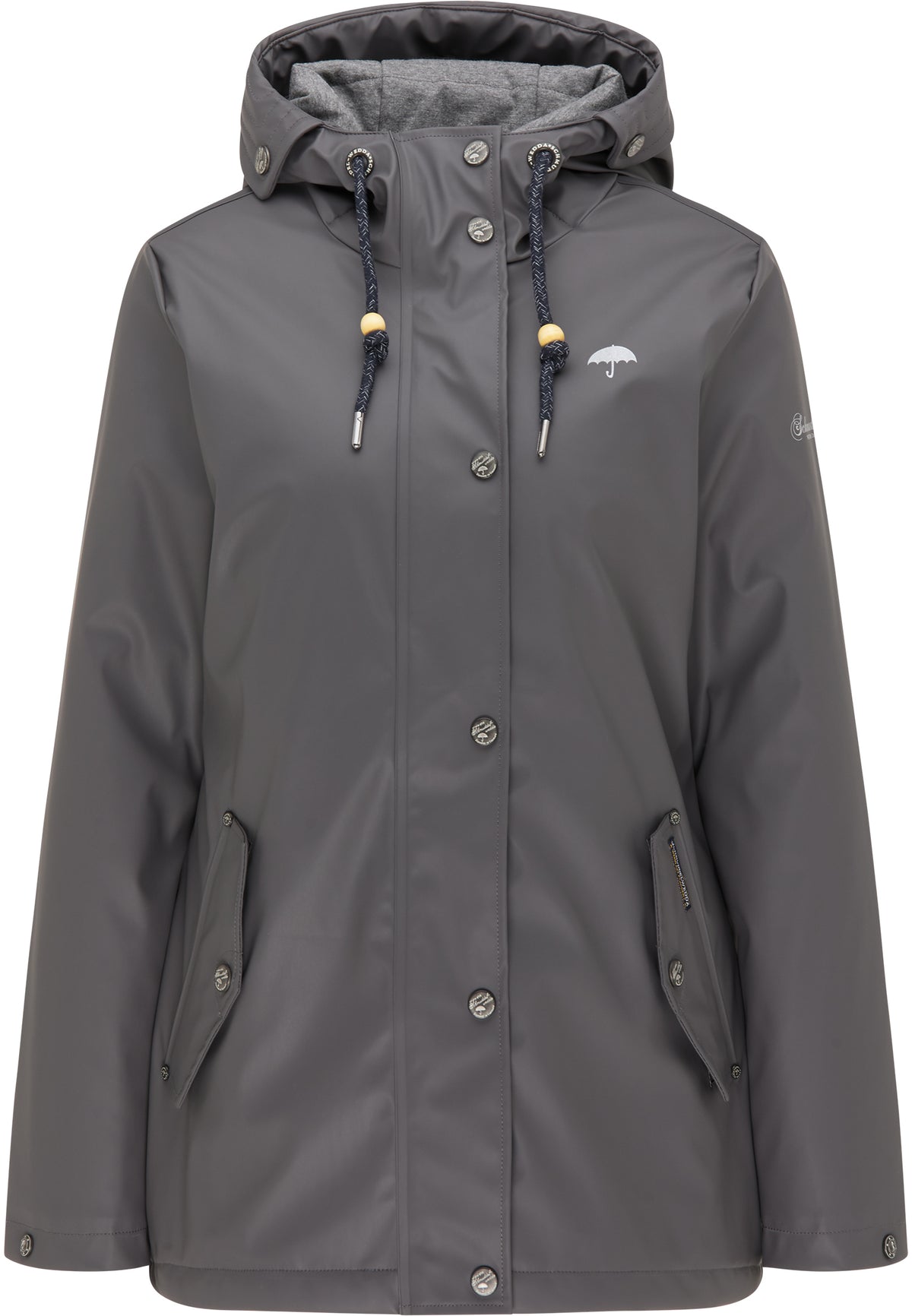 Schmuddelwedda Damen Wattierte Regenjacke
