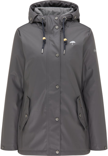 Schmuddelwedda Damen Wattierte Regenjacke