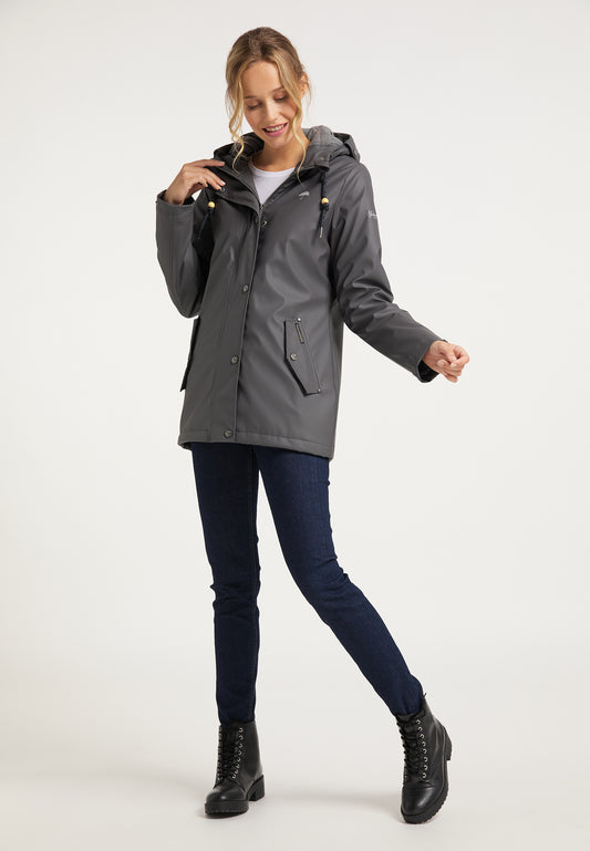Schmuddelwedda Damen Wattierte Regenjacke