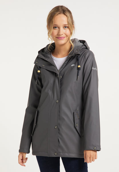 Schmuddelwedda Damen Wattierte Regenjacke