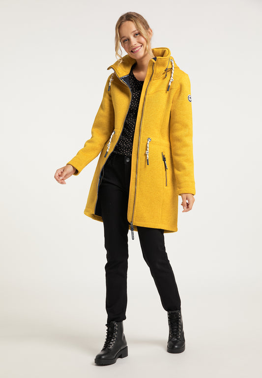 Schmuddelwedda Damen-Strickfleecemantel