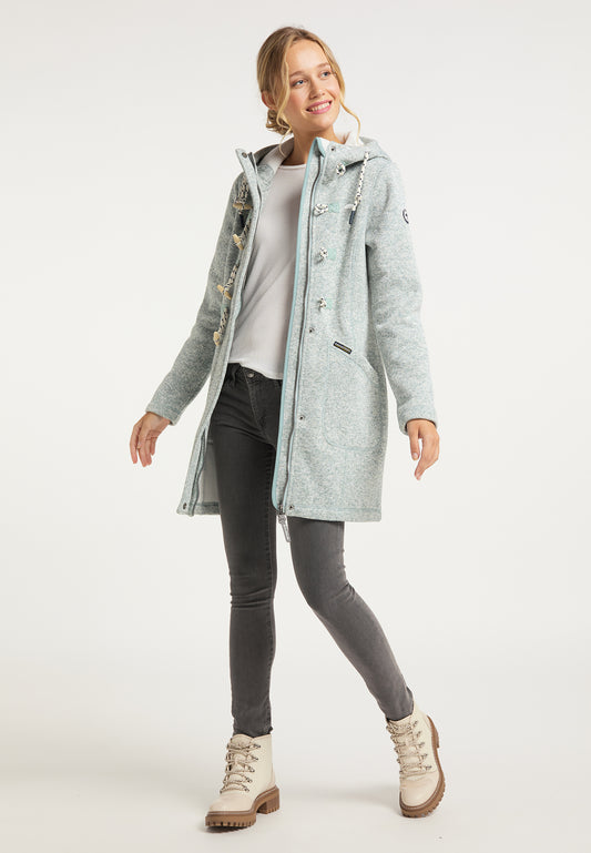 Schmuddelwedda Damen Strickfleece-Dufflecoat