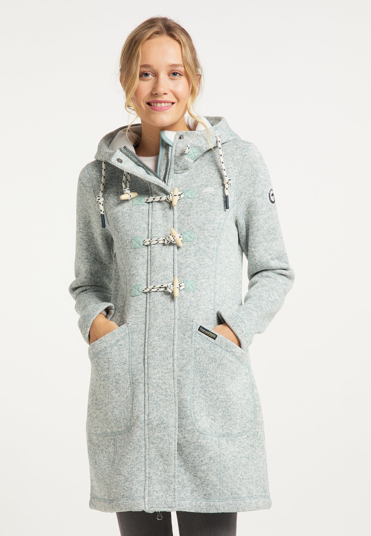 Schmuddelwedda Płaszcz duffle ze strickfleece’u dla Kobiety