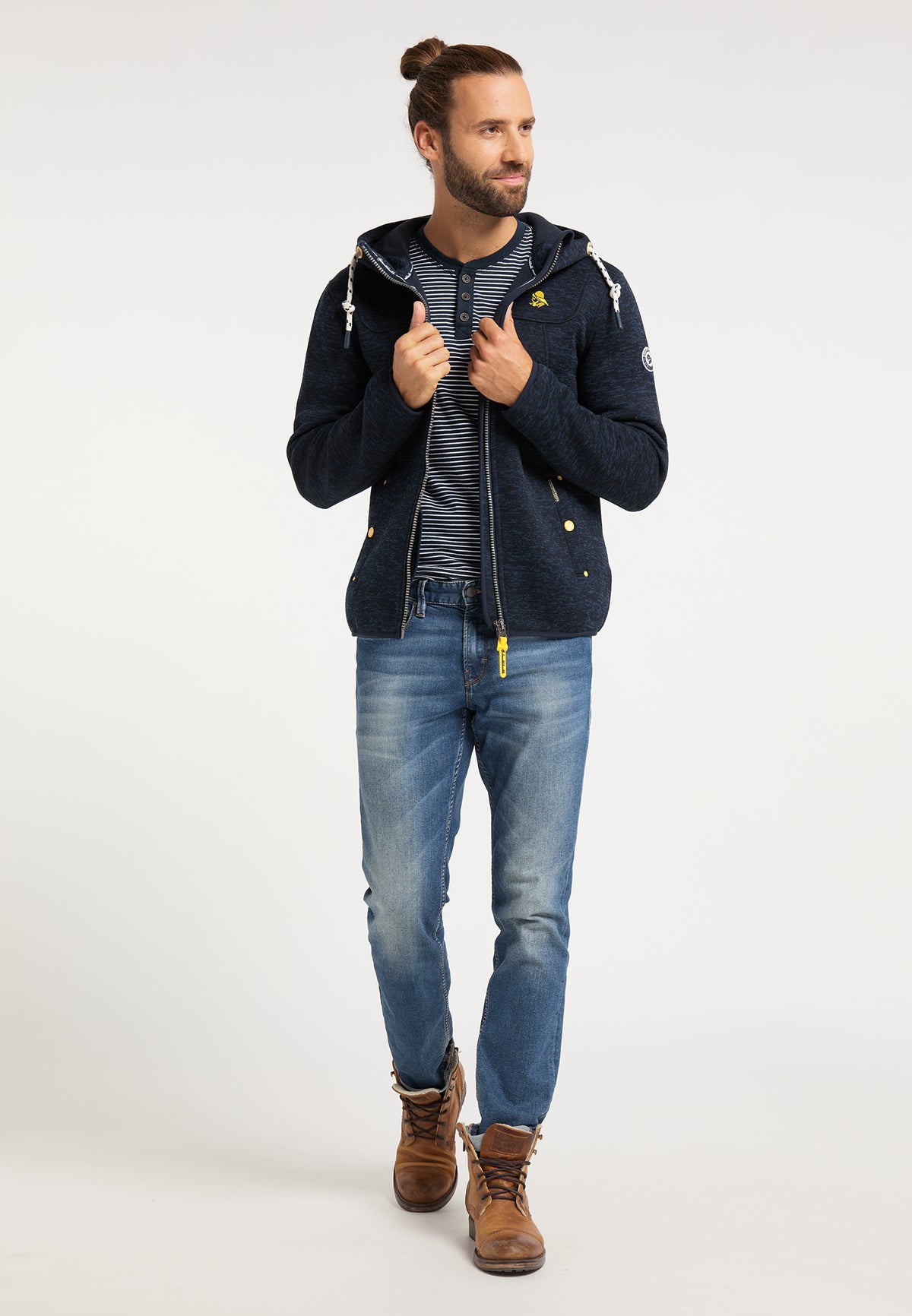 Schmuddelwedda Men's Strickfleecejacke