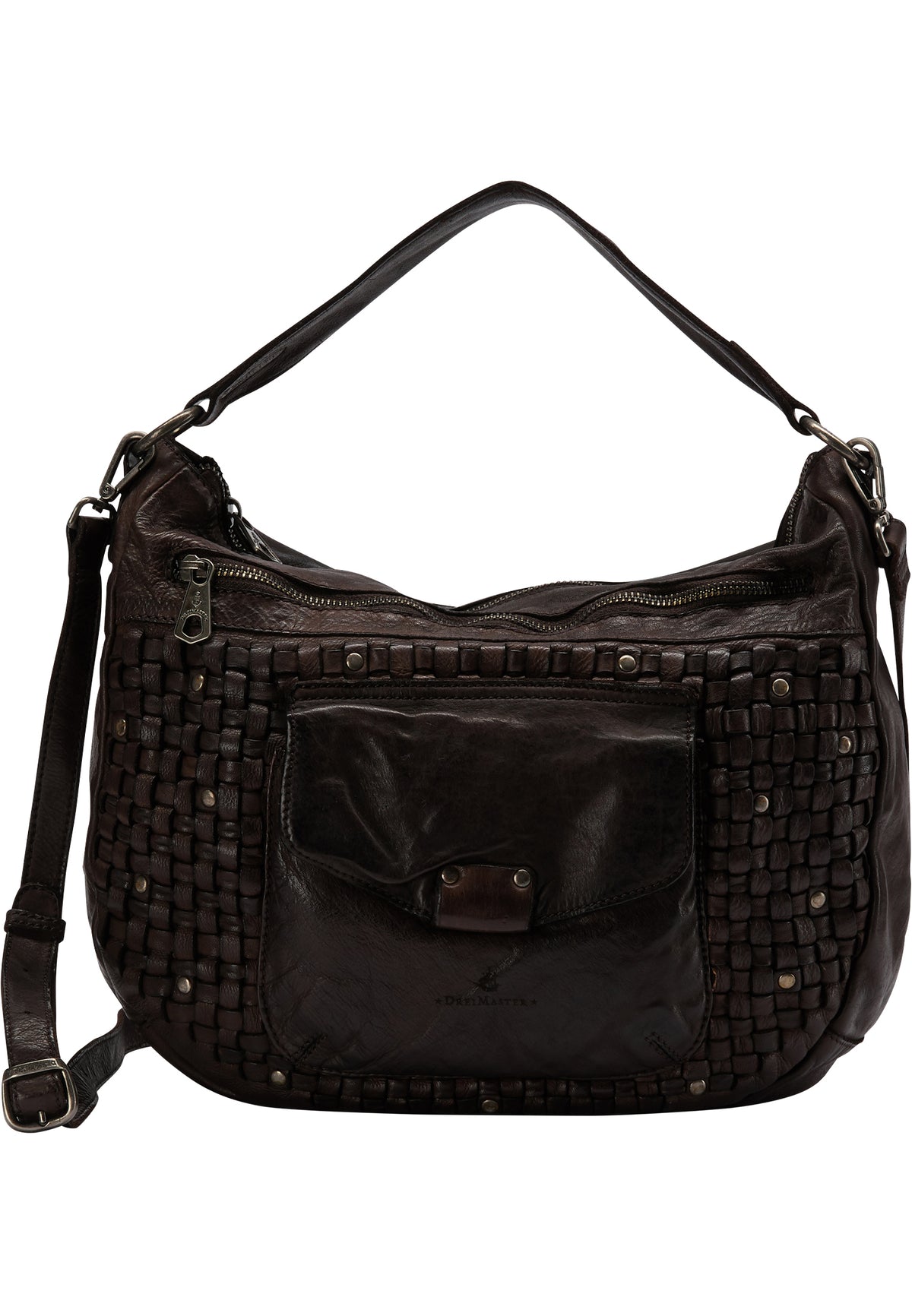 DreiMaster Vintage Damen-Lederhandtasche
