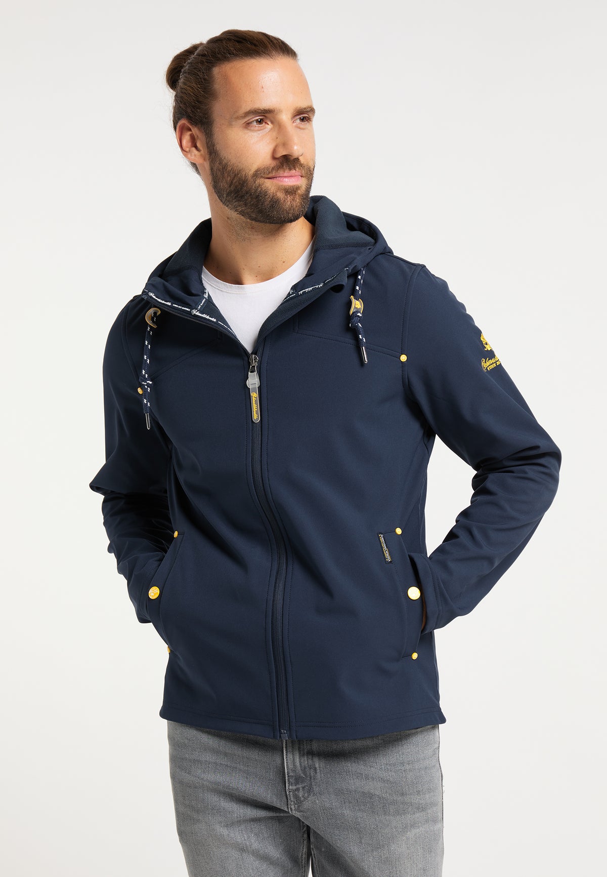 Schmuddelwedda Herren-Softshelljacke mit Magic-Print