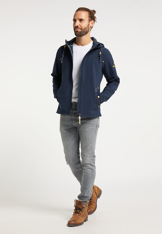 Schmuddelwedda Herren-Softshelljacke mit Magic-Print