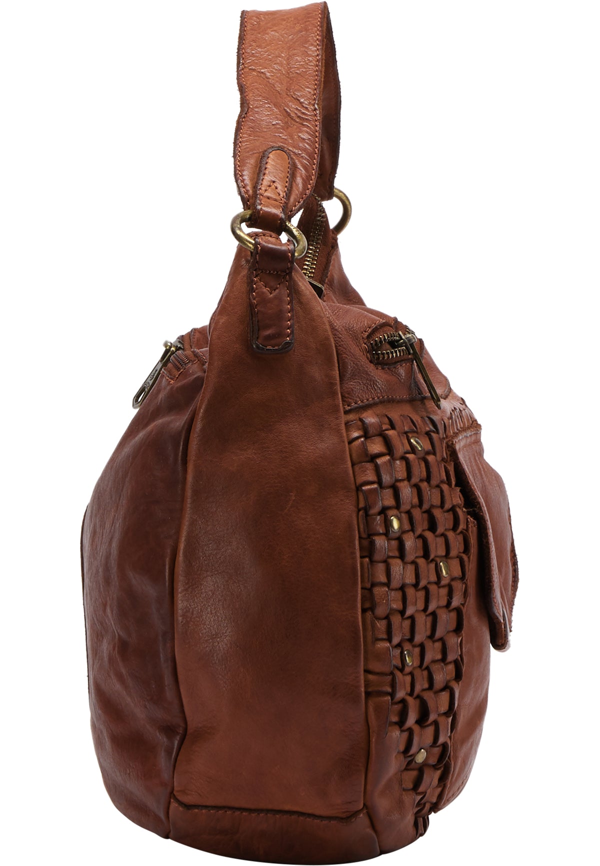 DreiMaster Vintage Damen-Lederhandtasche