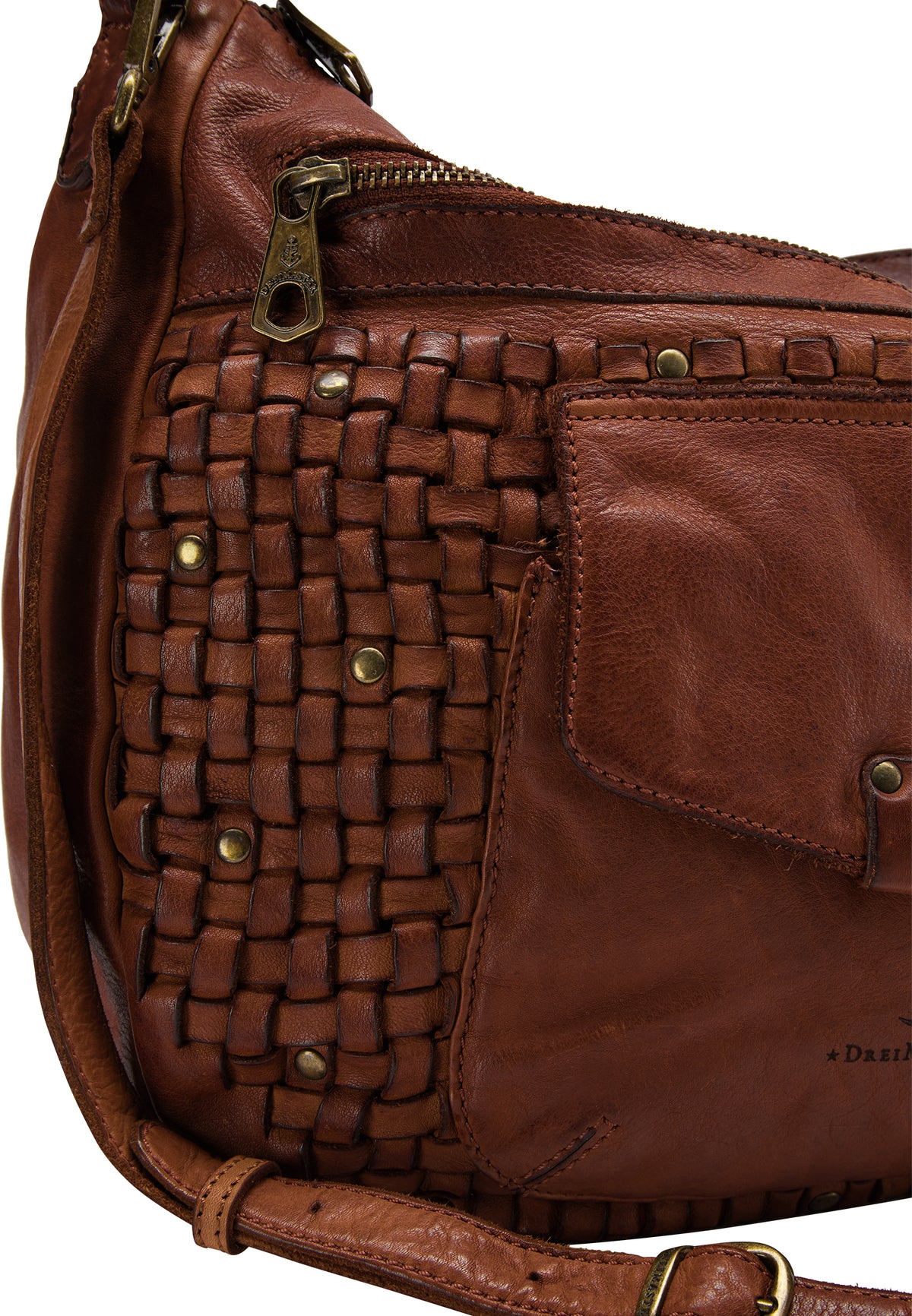 DreiMaster Vintage Damen-Lederhandtasche