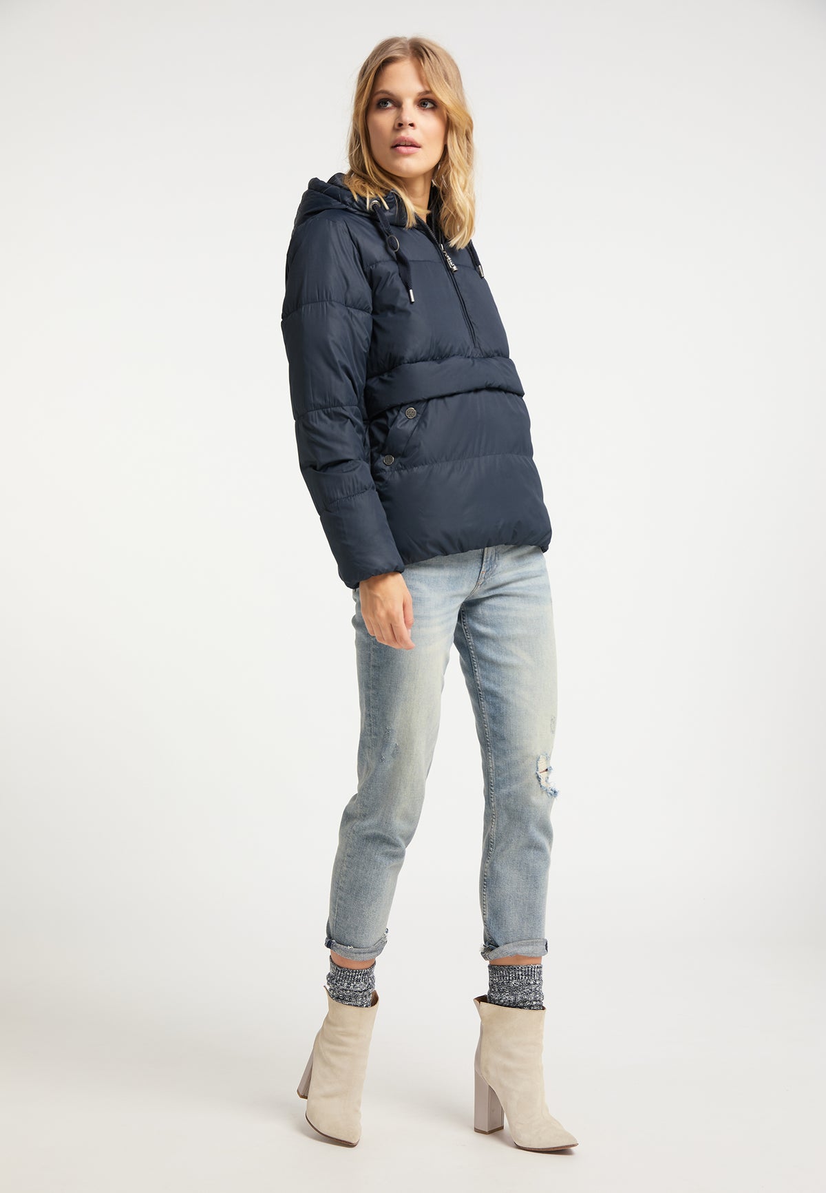 DreiMaster Vintage Women's Wattierte Schlupfjacke
