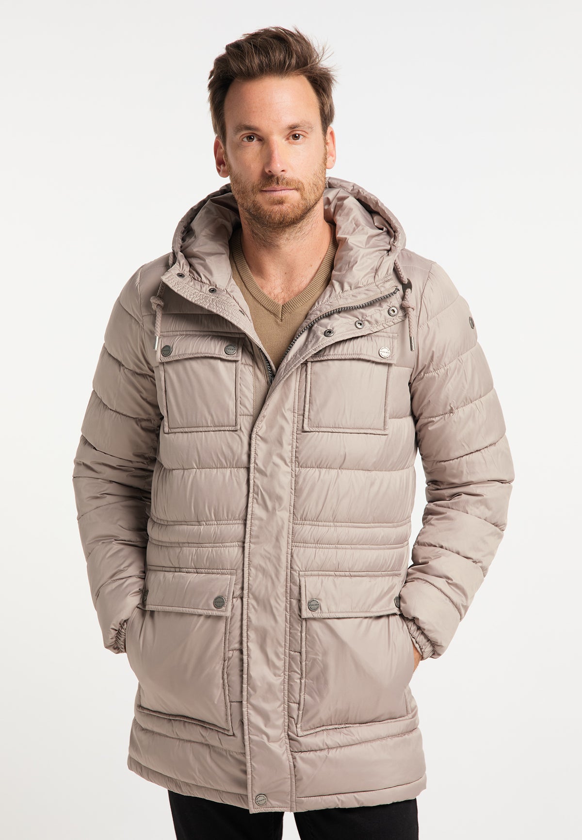 DreiMaster Klassik Men's Lange Winterjacke