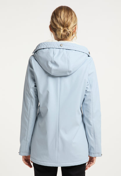 Schmuddelwedda Damen-Regenjacke mit Teddyfutter