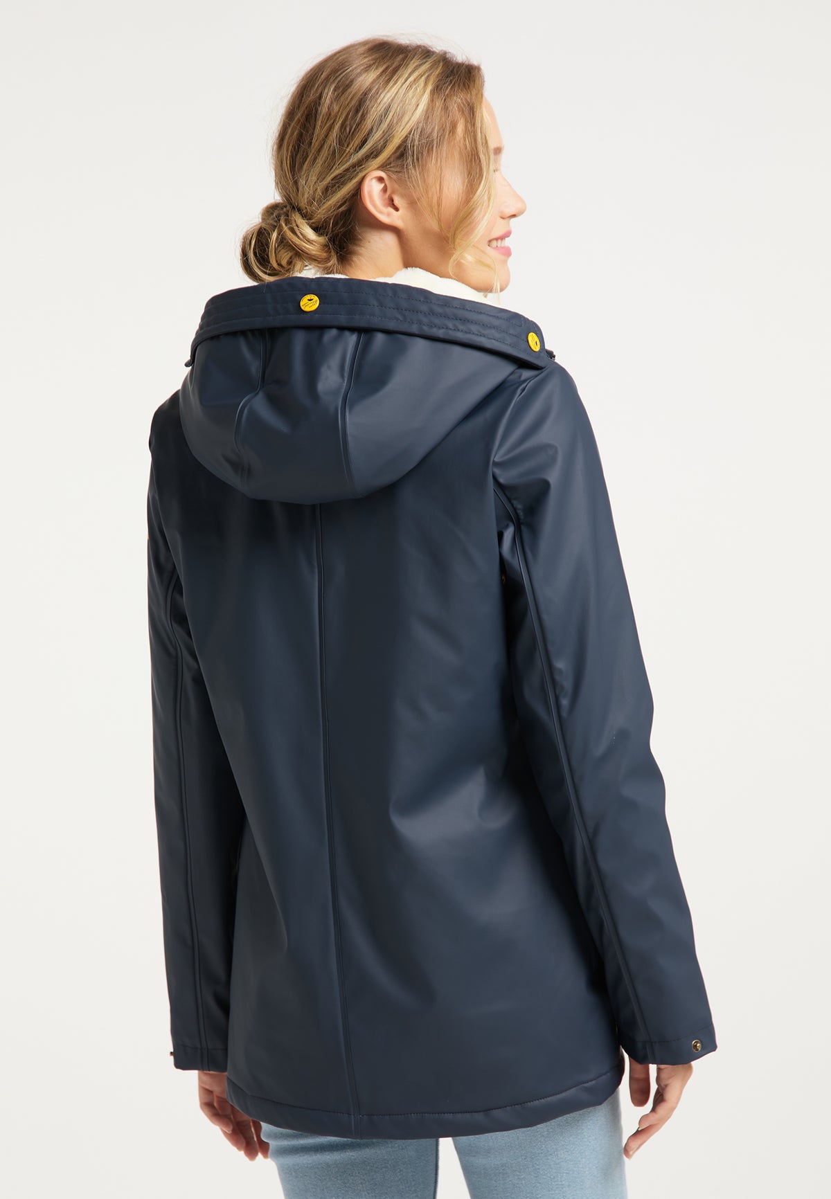 Schmuddelwedda Damen-Regenjacke mit Teddyfutter