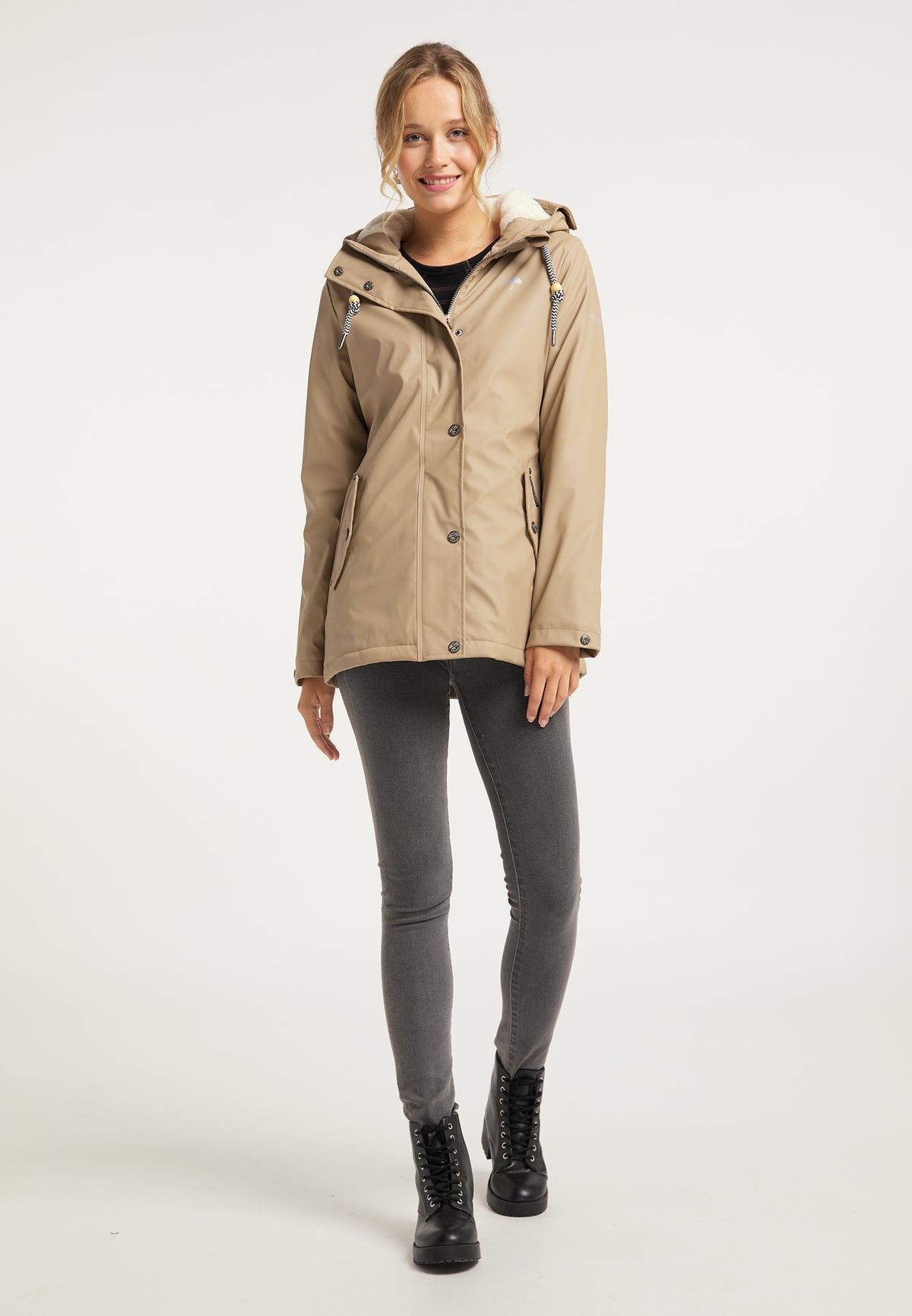 Schmuddelwedda Women's Regenjacke mit Teddyfutter
