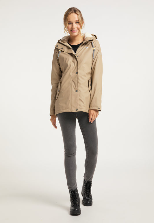 Schmuddelwedda Women's Regenjacke mit Teddyfutter