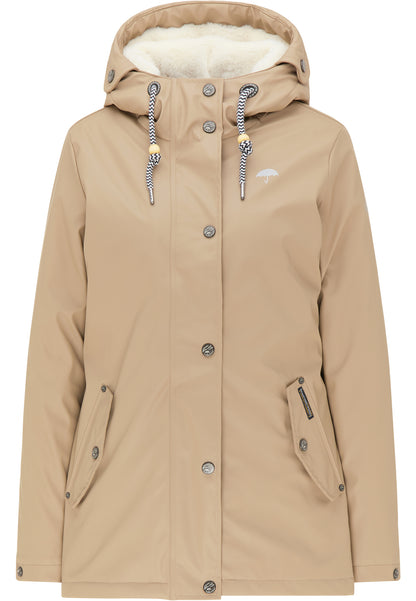 Schmuddelwedda Women's Regenjacke mit Teddyfutter