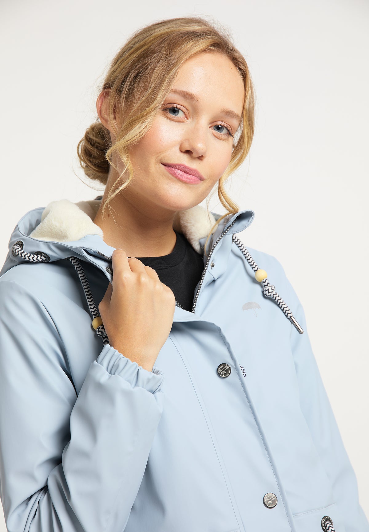 Schmuddelwedda Women's Regenmantel mit Teddyfutter