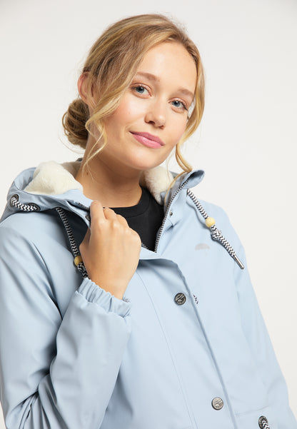 Schmuddelwedda Women's Regenmantel mit Teddyfutter
