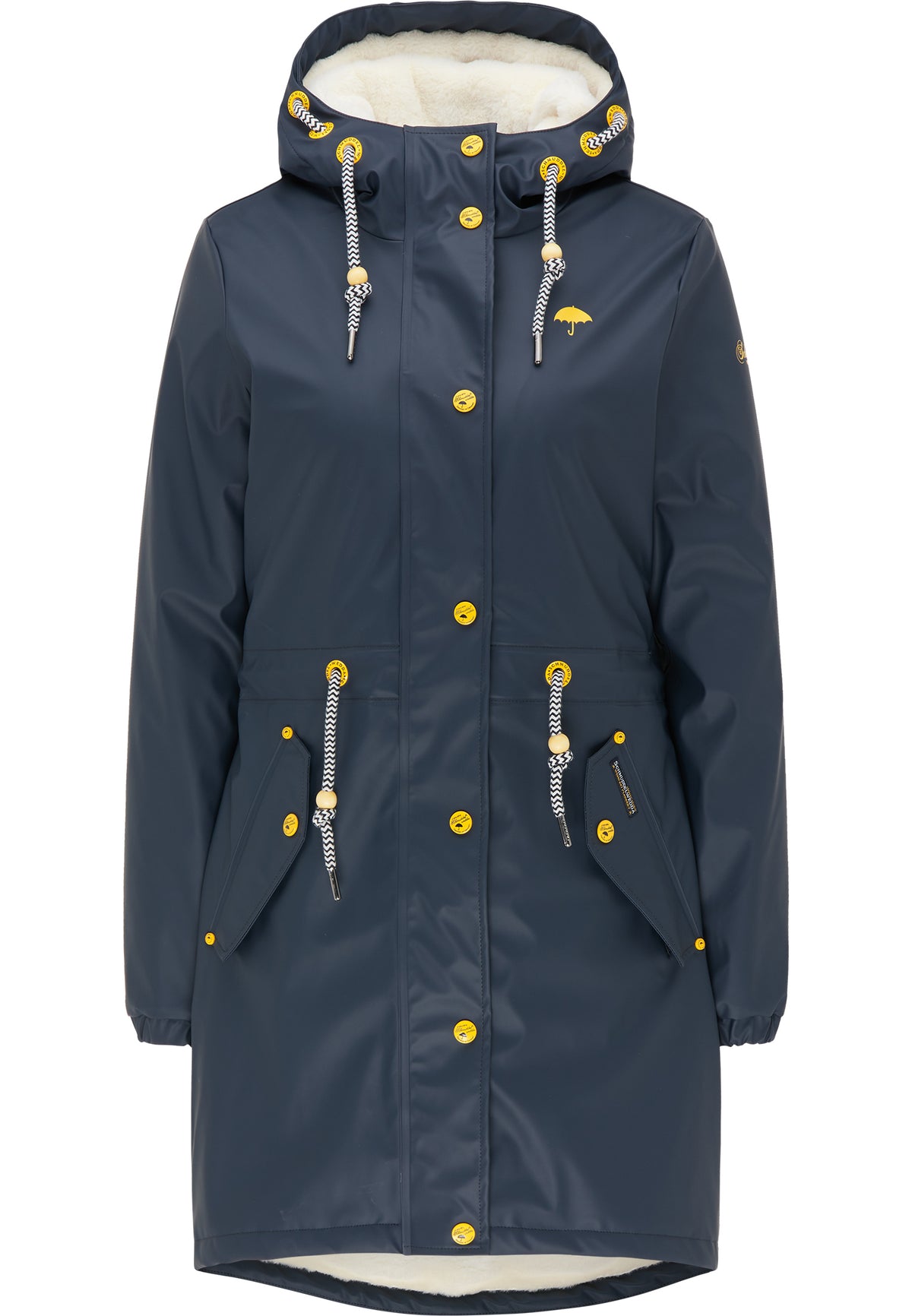 Schmuddelwedda Women's Regenmantel mit Teddyfutter