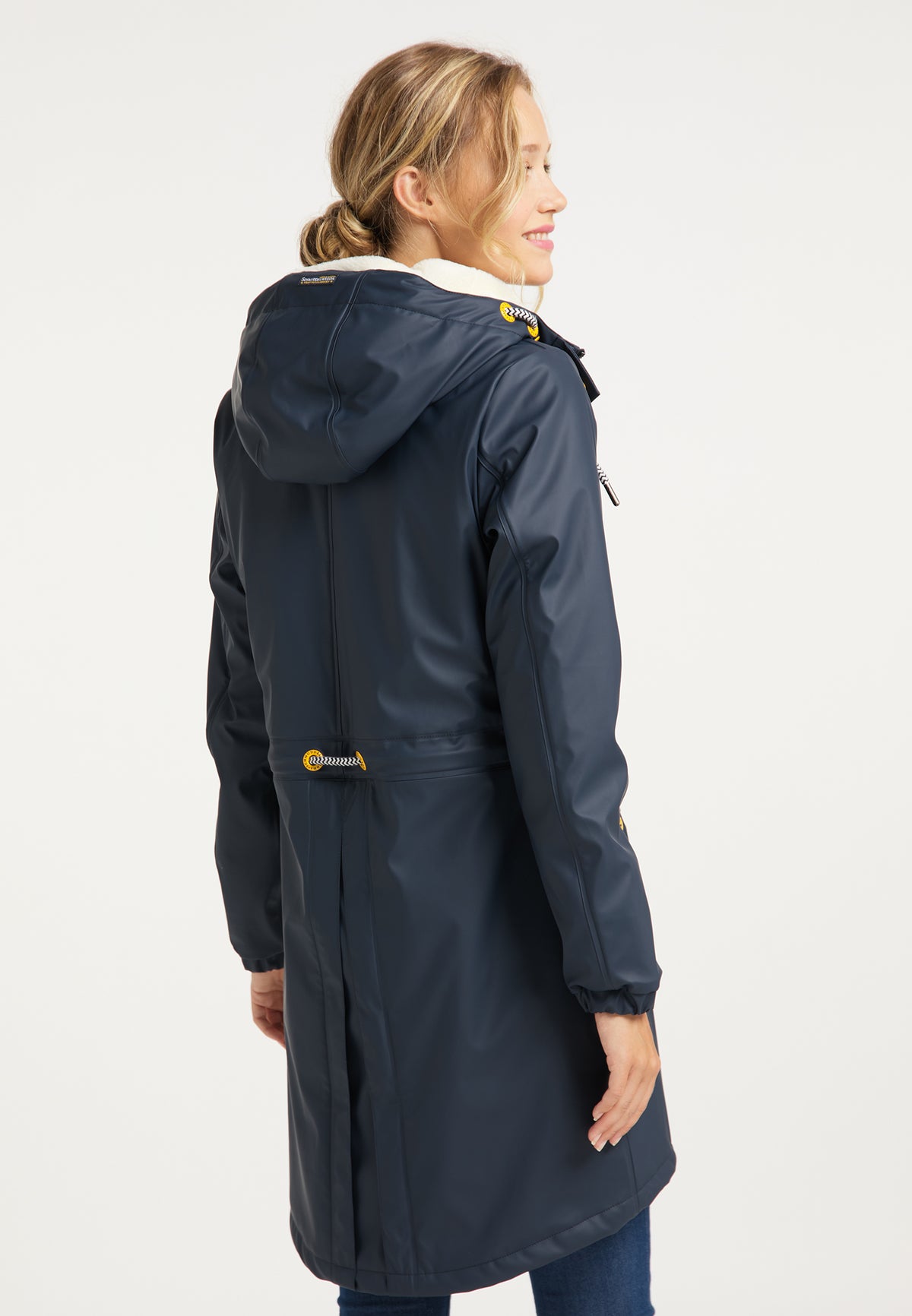 Schmuddelwedda Women's Regenmantel mit Teddyfutter