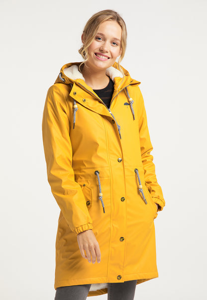 Schmuddelwedda Women's Regenmantel mit Teddyfutter