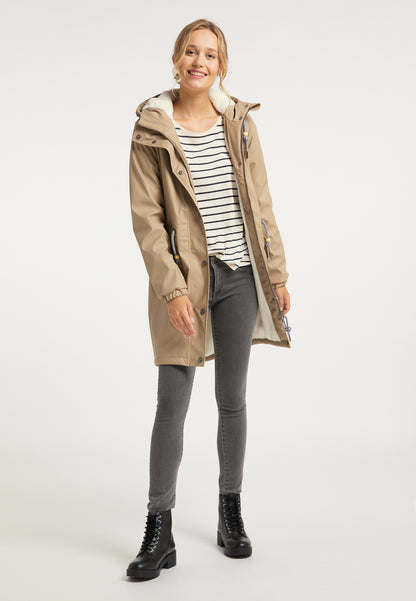 Schmuddelwedda Women's Regenmantel mit Teddyfutter