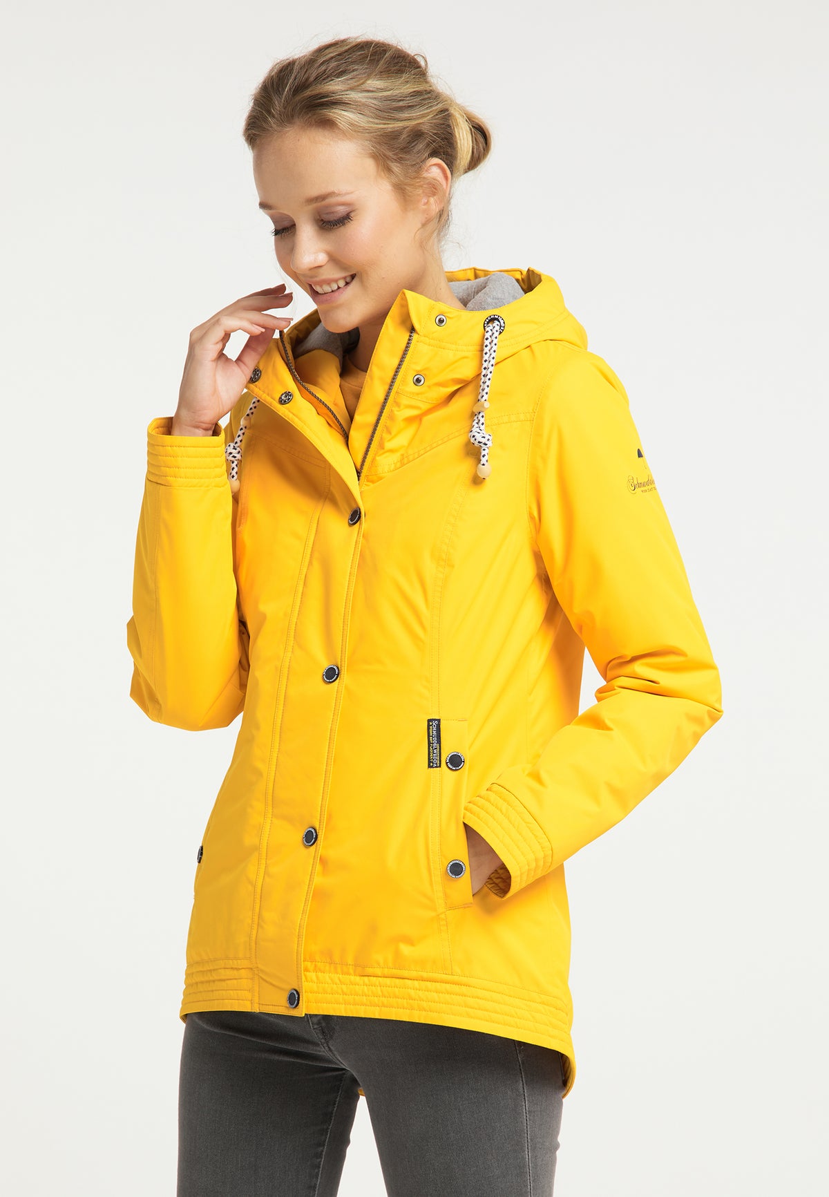 Schmuddelwedda Damen-Regenjacke mit Magic Print