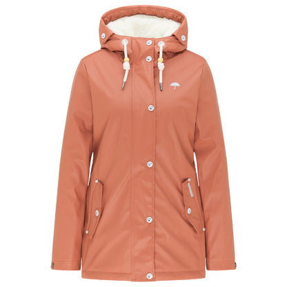 Schmuddelwedda Women's Regenjacke mit Teddyfutter