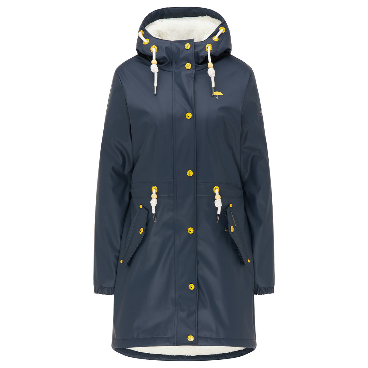 Schmuddelwedda Women's Regenmantel mit Teddyfutter