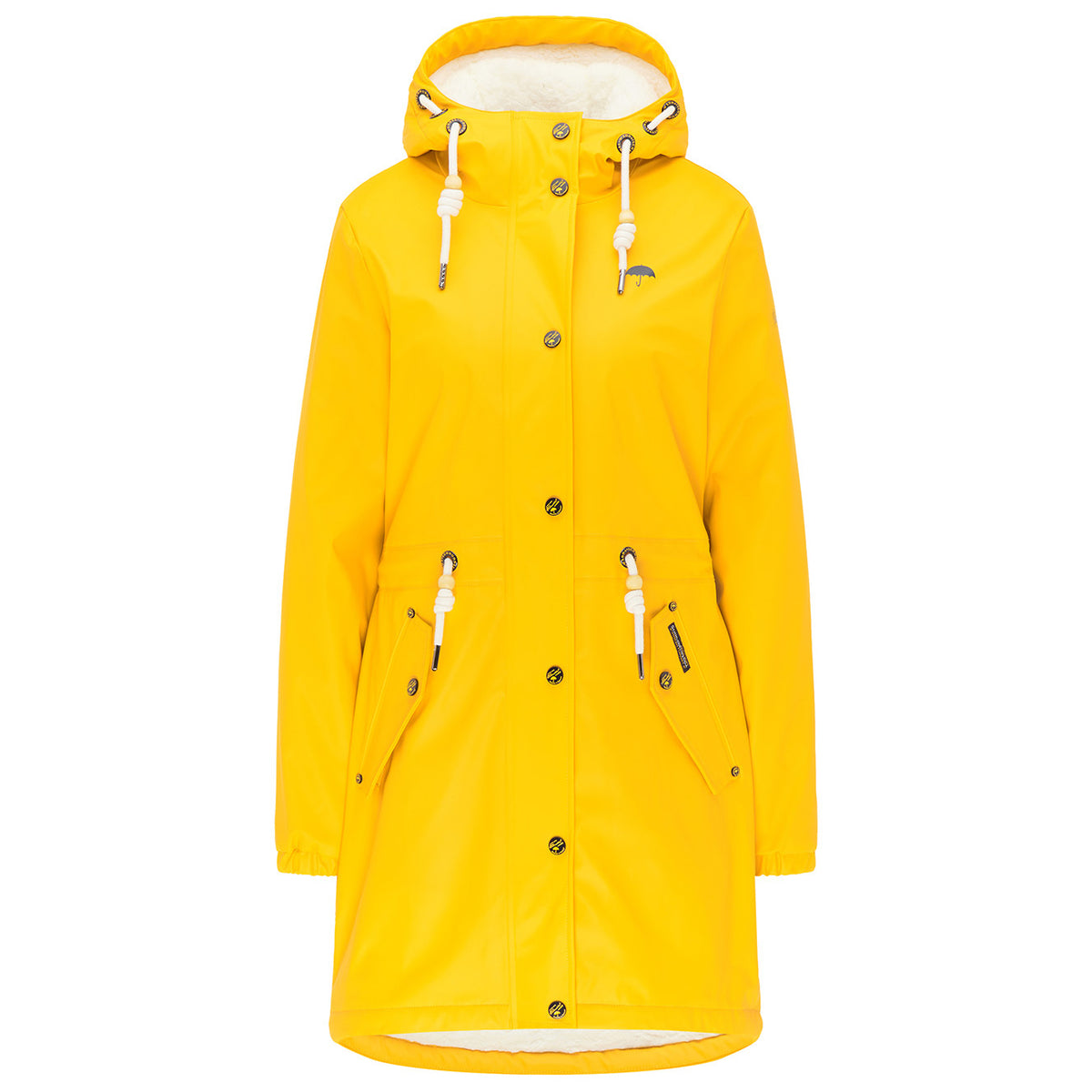 Schmuddelwedda Women's Regenmantel mit Teddyfutter