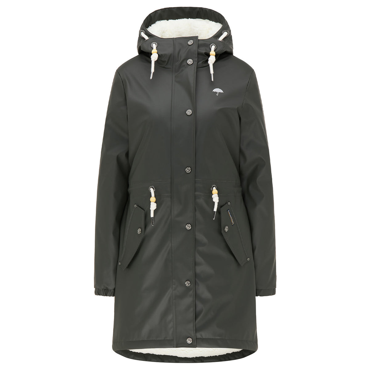 Schmuddelwedda Women's Regenmantel mit Teddyfutter