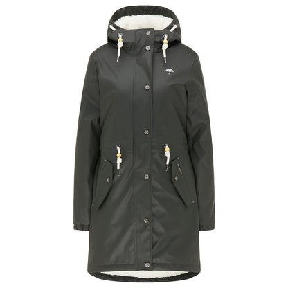 Schmuddelwedda Women's Regenmantel mit Teddyfutter